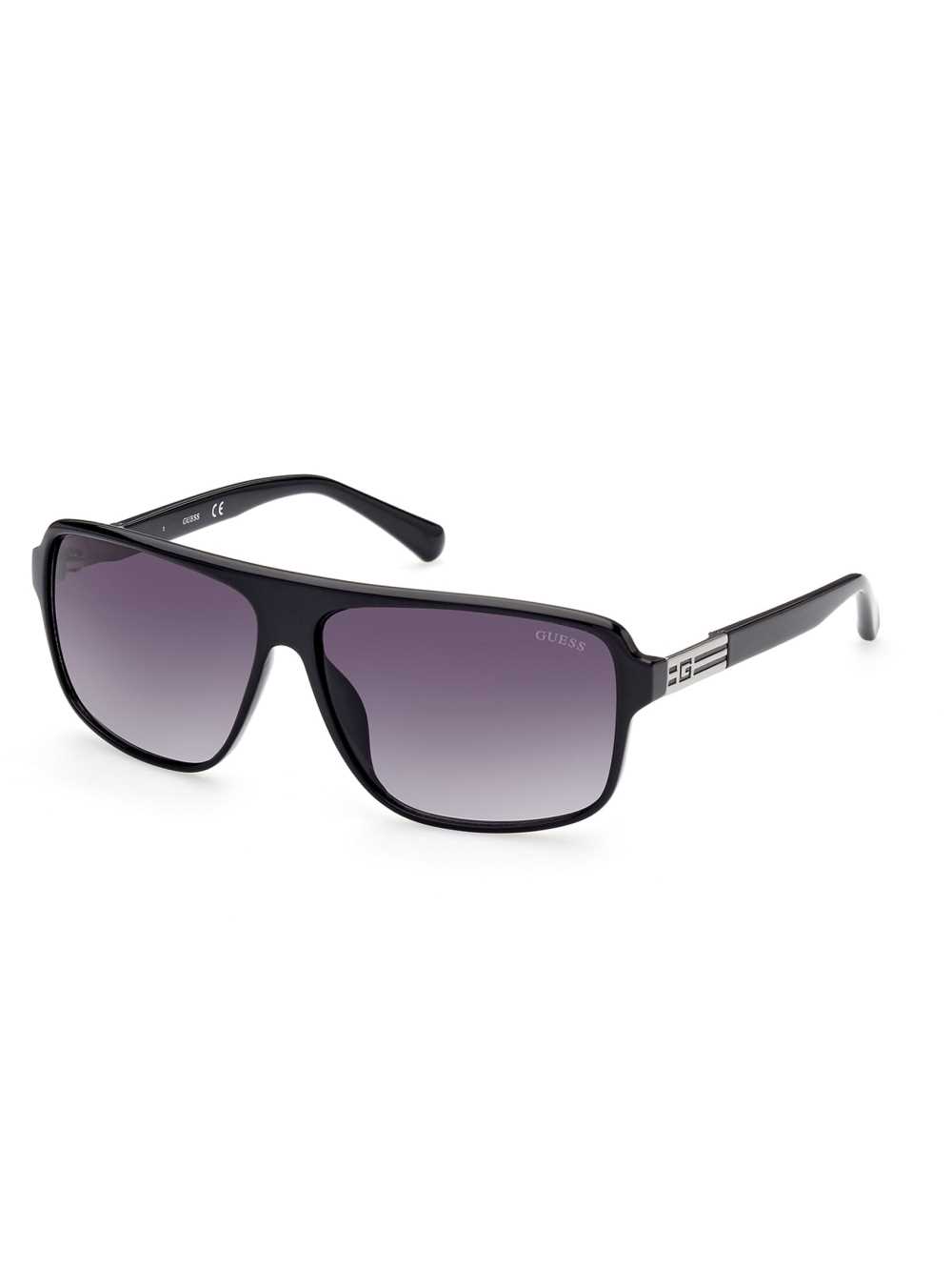 Silver Men's Guess Square Sunglasses Australia Sale | 502BZSCDM