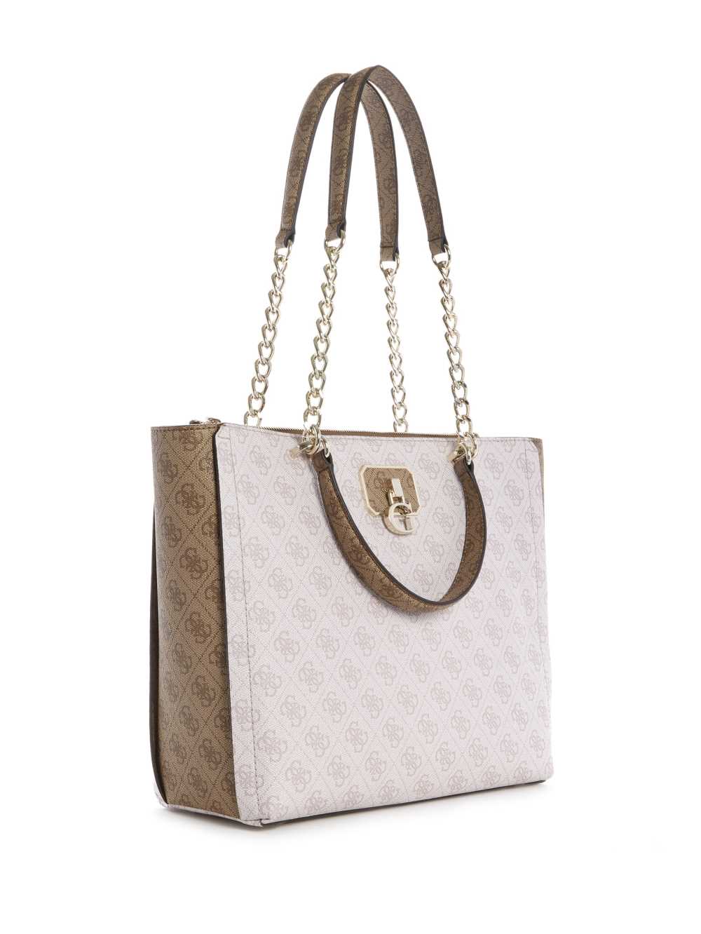 Silver Women's Guess Alisa Society Tote Bags Australia Sale | 951SAZRNT