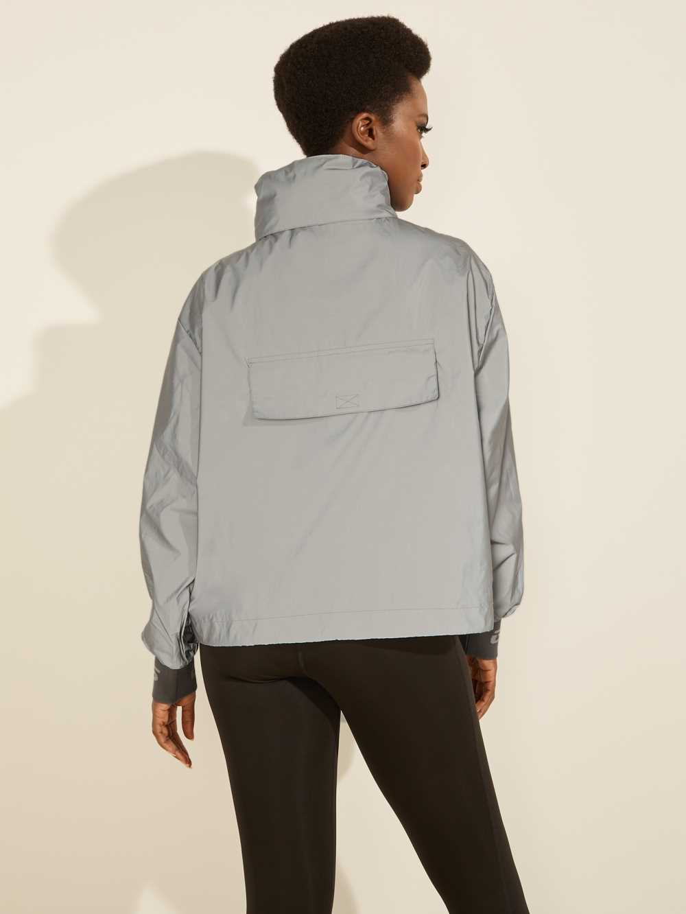 Silver Women's Guess Cleo Reflective Windbreaker Australia Sale | 792BATLWJ