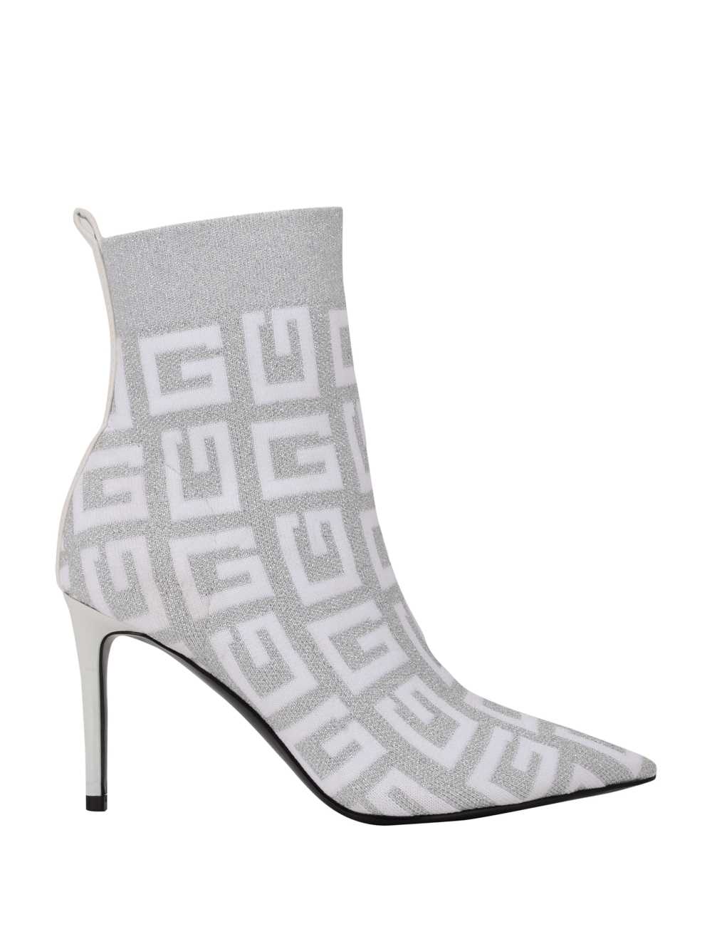 Silver Women's Guess Dallyca G-Logo Sock Booties Australia Sale | 487QAJBYL