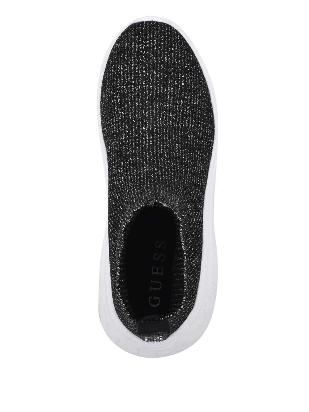 Silver Women's Guess Sindera Shimmer Sock Sneakers Australia Sale | 061BYKQHN