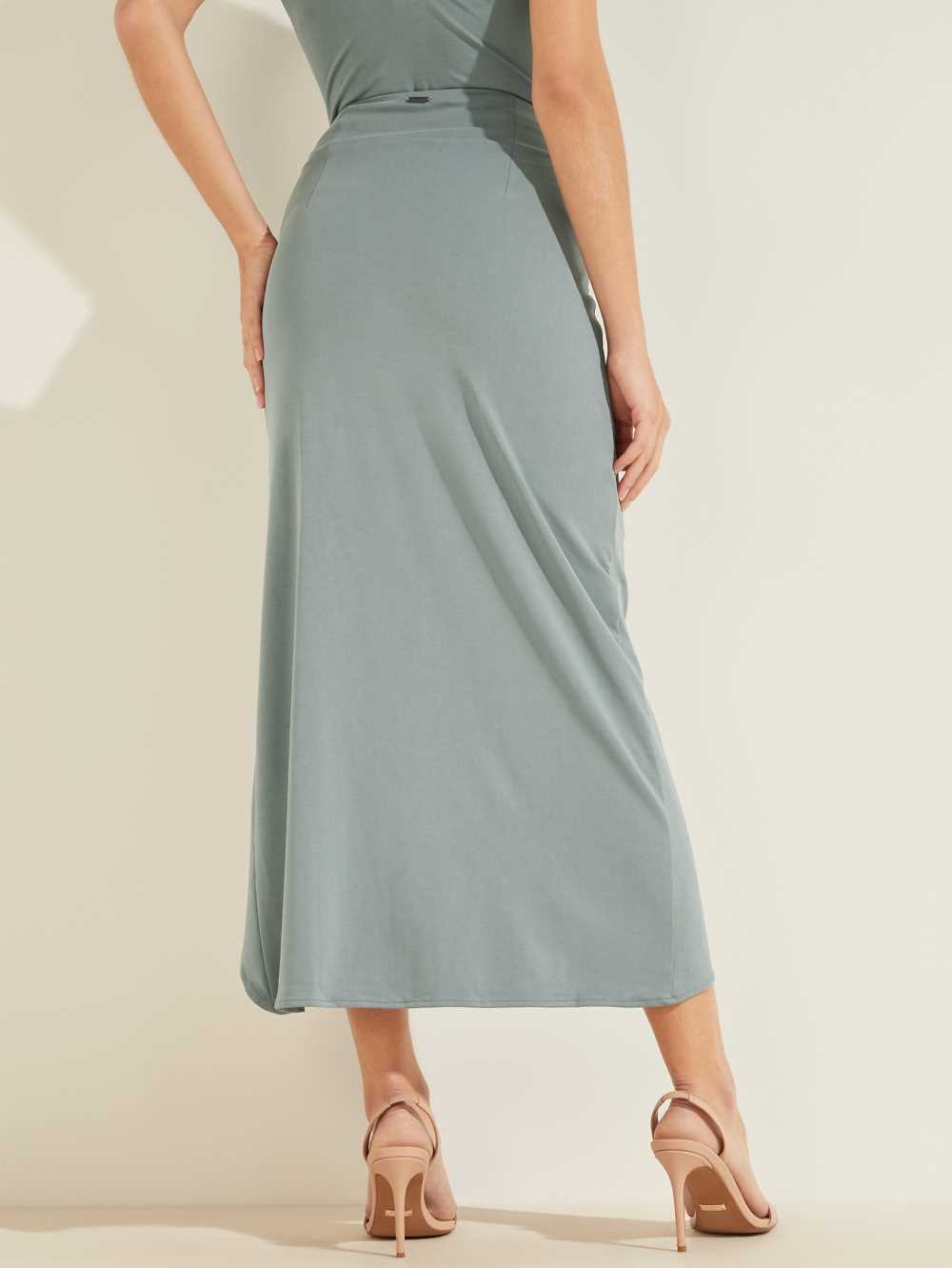 Turquoise Women's Guess Eco Concetta Maxi Skirts Australia Sale | 035XJKRCS