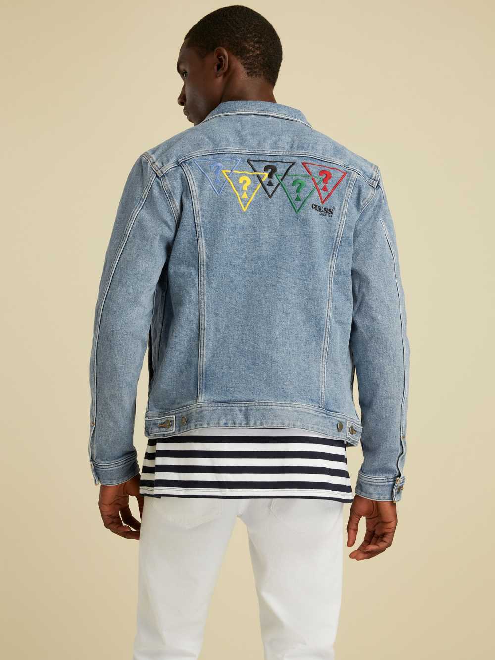 Wash Men's Guess Summer Games Denim Jackets Australia Sale | 713ZFIQXB