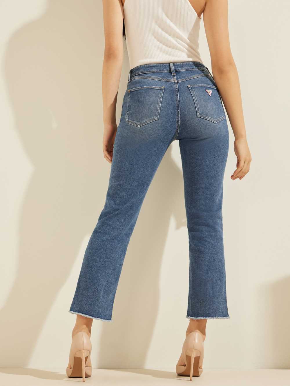 Wash Women's Guess 1981 Ankle Straight Jeans Australia Sale | 041FMNQWK