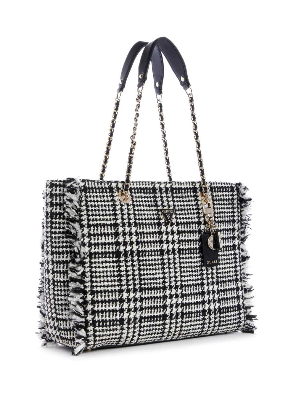 Wash Women's Guess Cessily Tweed Tote Bags Australia Sale | 532ZWPGMY