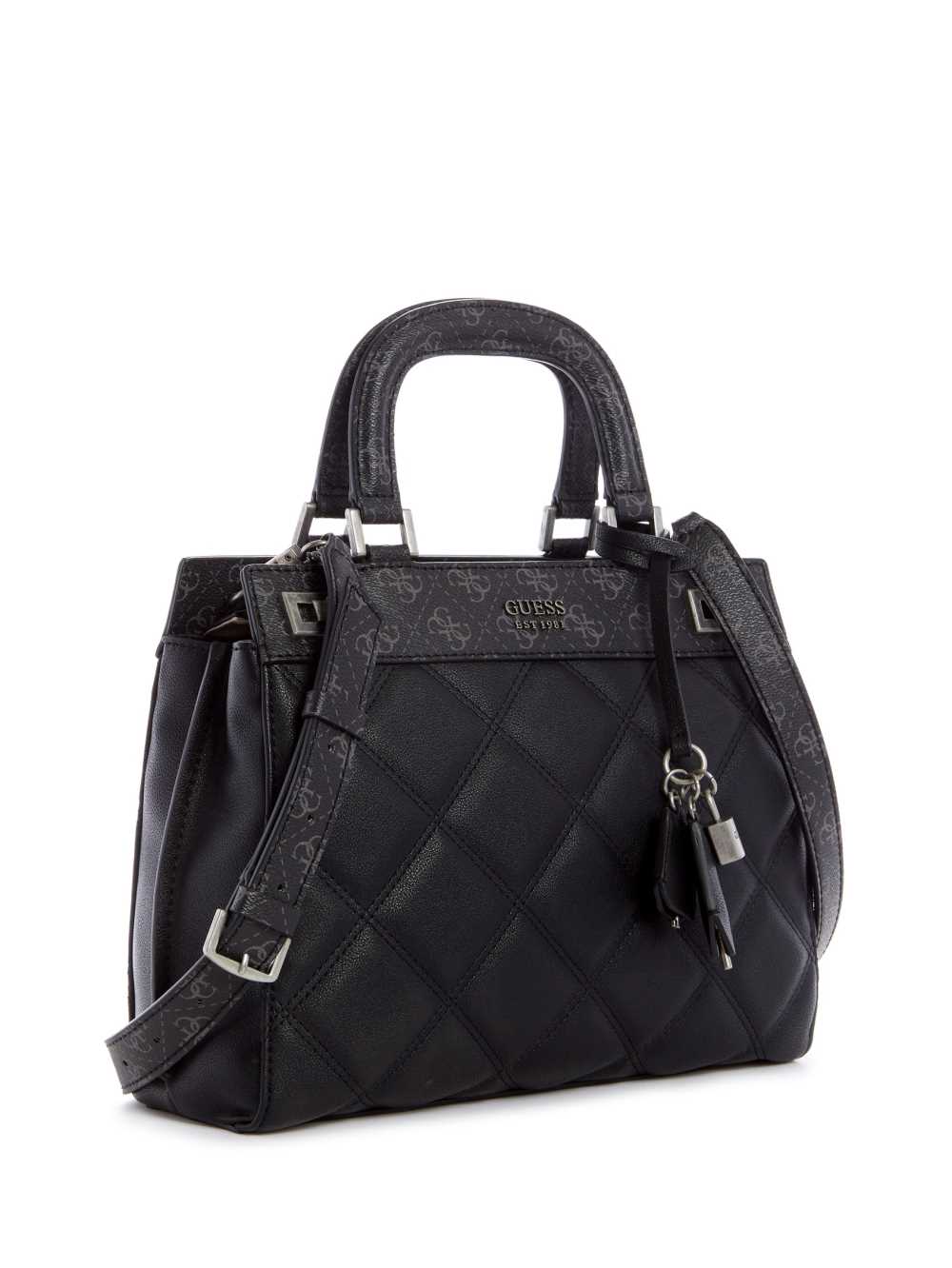 Wash Women's Guess Katey Quilted Luxury Satchel Bags Australia Sale | 842ZCFRQJ