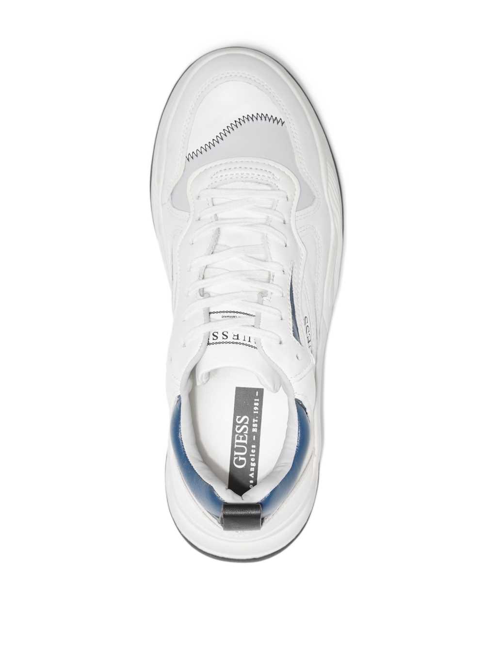 White Men's Guess Bassano Dad Sneakers Australia Sale | 480ZRYIEB