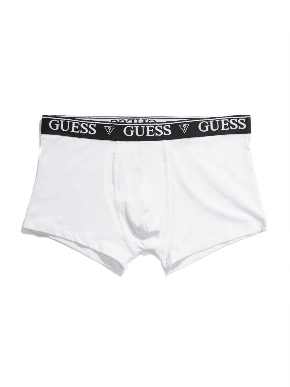 White Men\'s Guess Logo Band Boxer Briefs Underwear Australia Sale | 526RODZNL