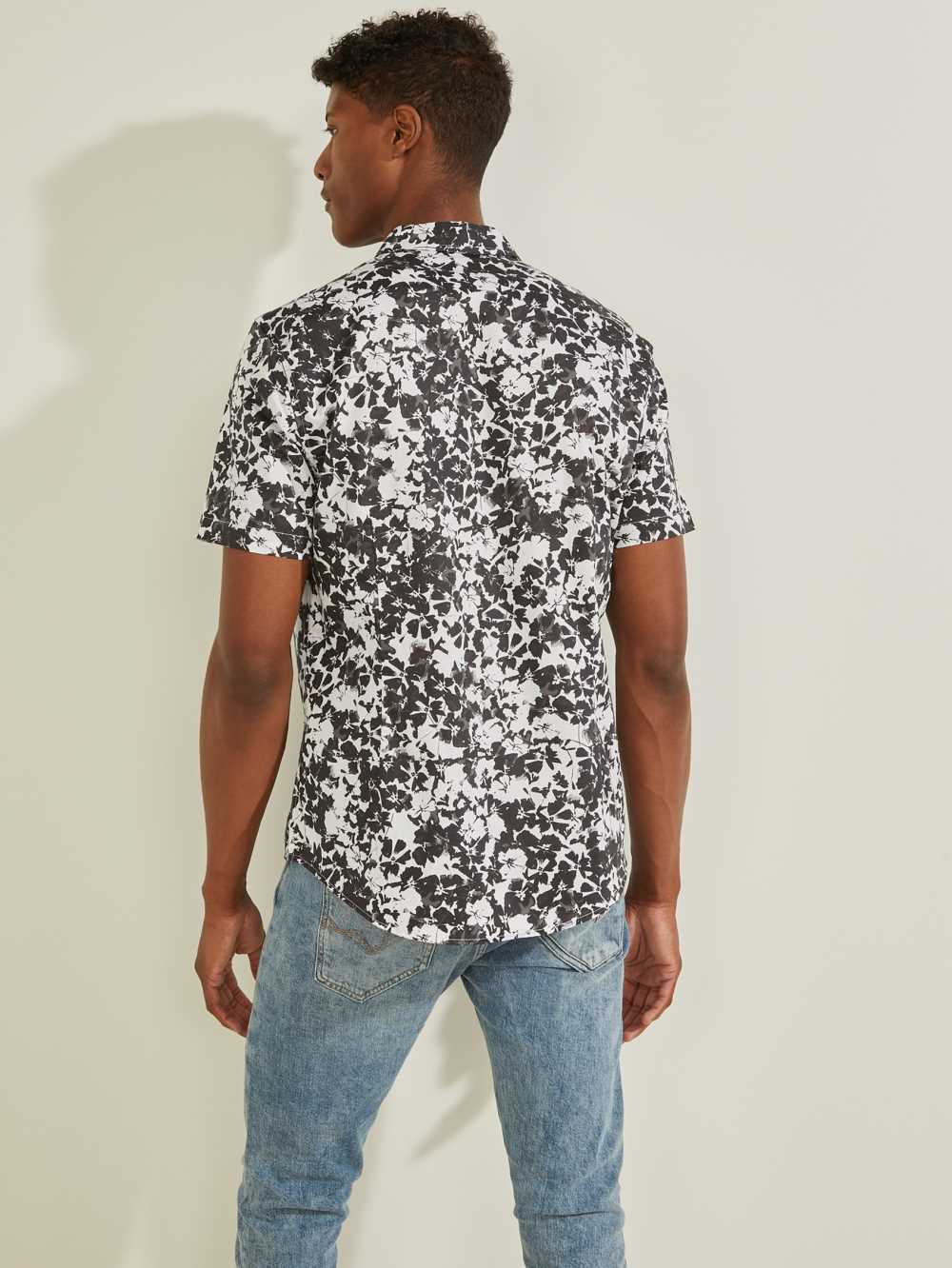 White Men's Guess Luxe Dried Blooms Shirts Australia Sale | 594YCZAWB