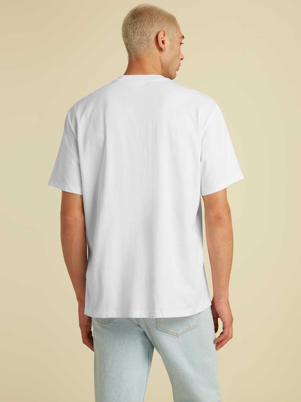 White Men's Guess Originals Kit Pocket T-shirt Australia Sale | 054TIAJGC