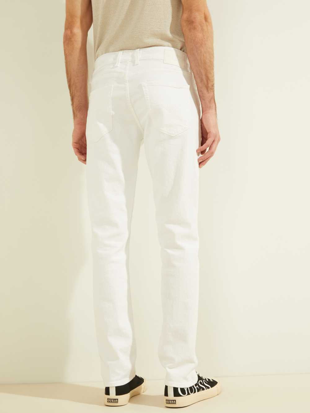 White Men's Guess Slim Tapered Jeans Australia Sale | 298DBEQGF