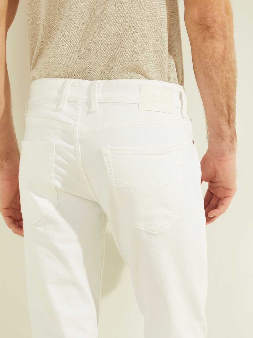 White Men's Guess Slim Tapered Jeans Australia Sale | 298DBEQGF