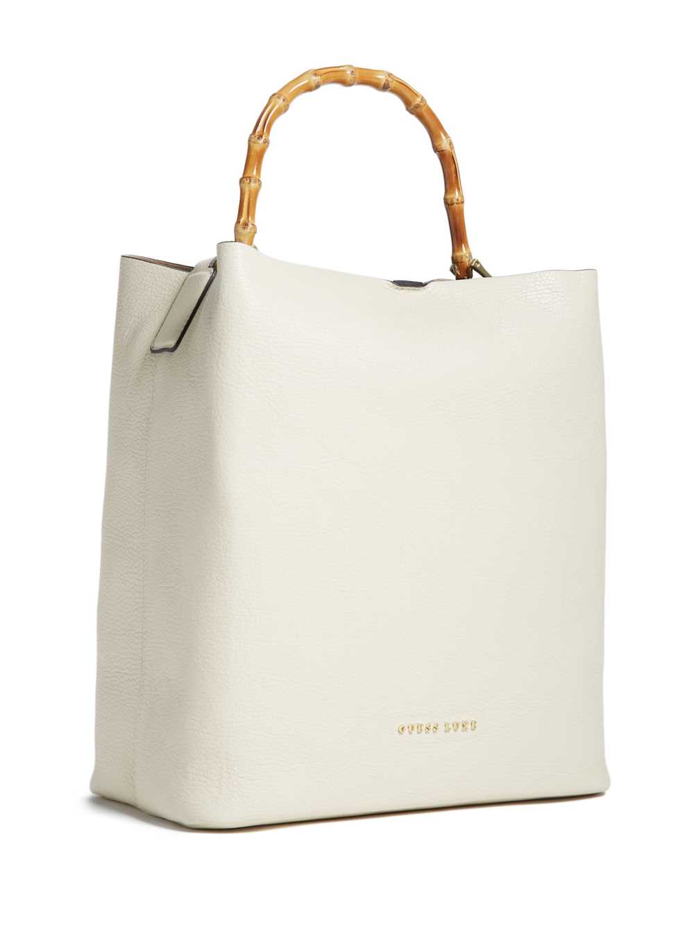 White Women's Guess Aida Leather Hobo Tote Bags Australia Sale | 498NTUVHI