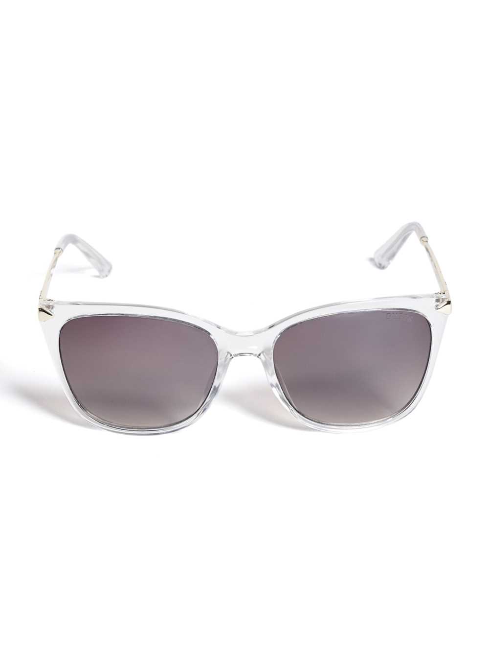 White Women\'s Guess Amy Square Sunglasses Australia Sale | 419ADGLUW