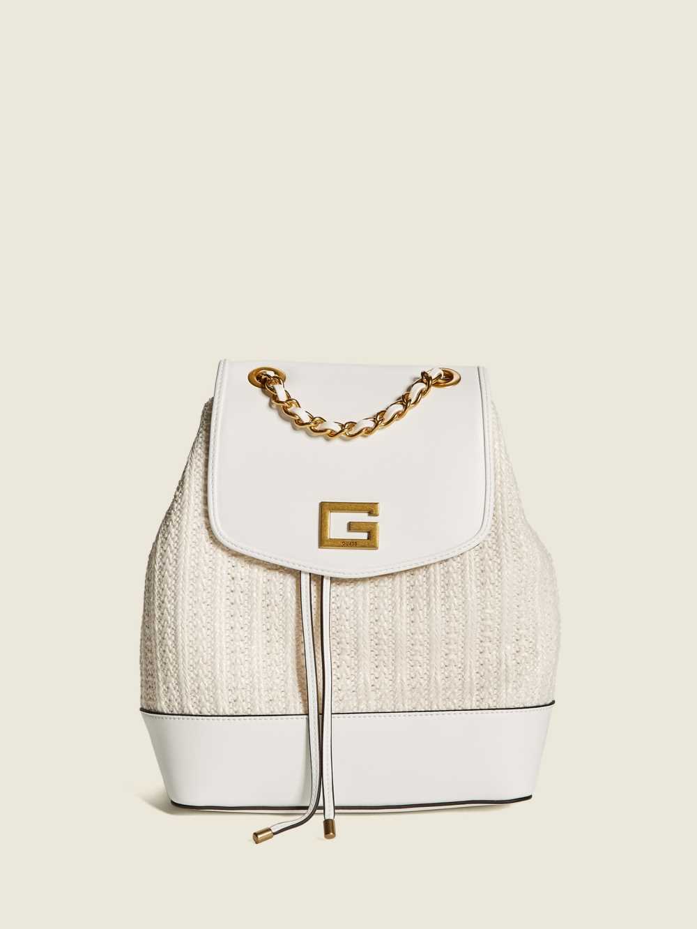 White Women\'s Guess Kimi Backpack Australia Sale | 147ADZGYH