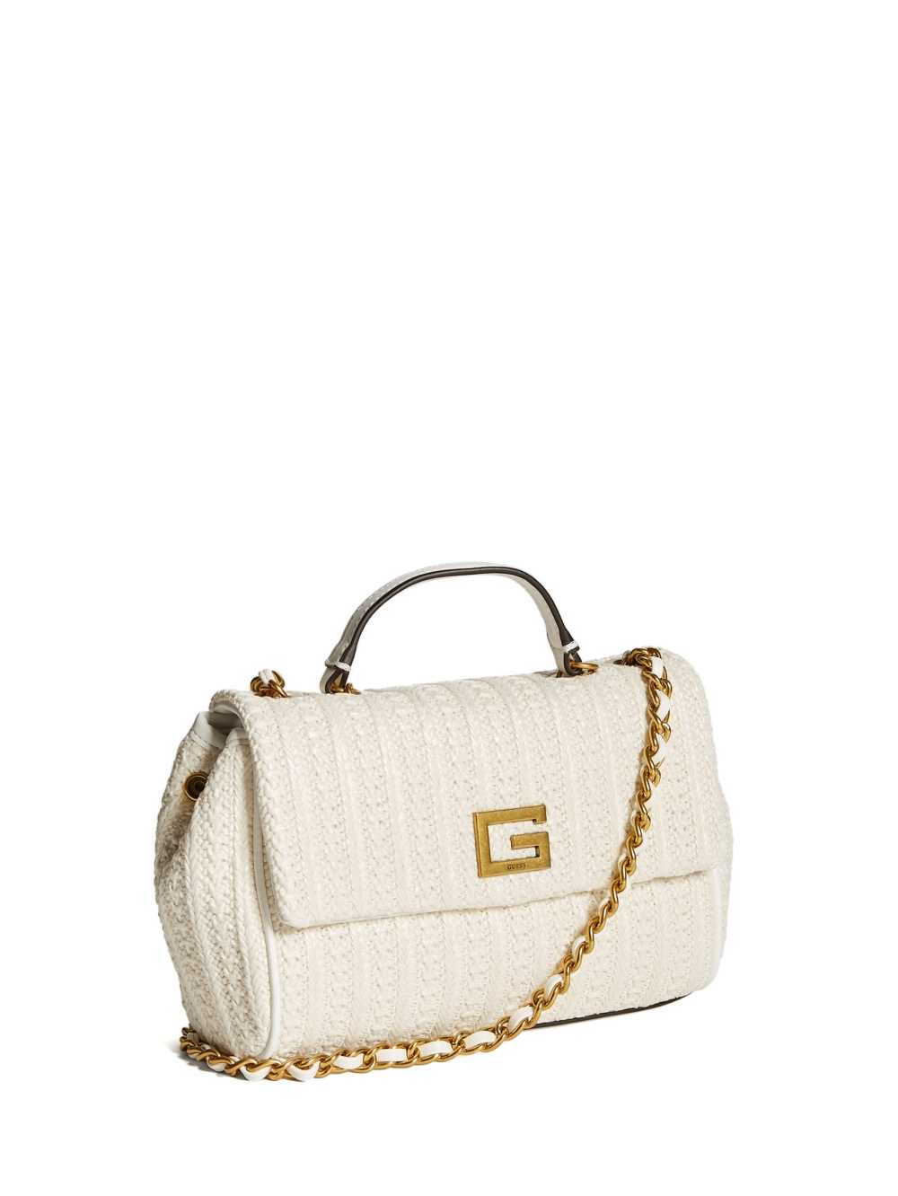 White Women's Guess Kimi Small Convertible Crossbody Bags Australia Sale | 374AWVIXS