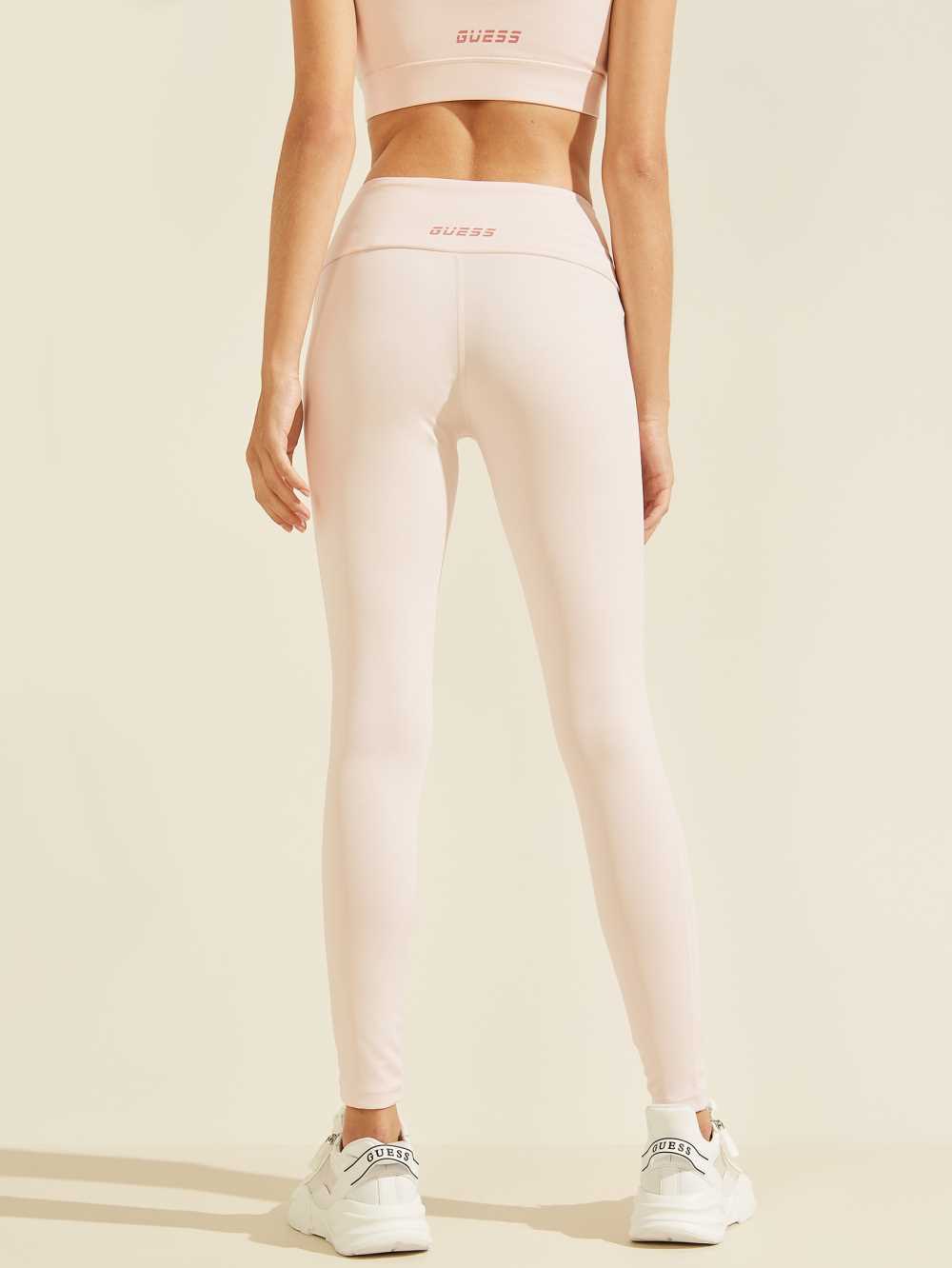 White Women's Guess Lace-Up Leggings Australia Sale | 917EOQHXL