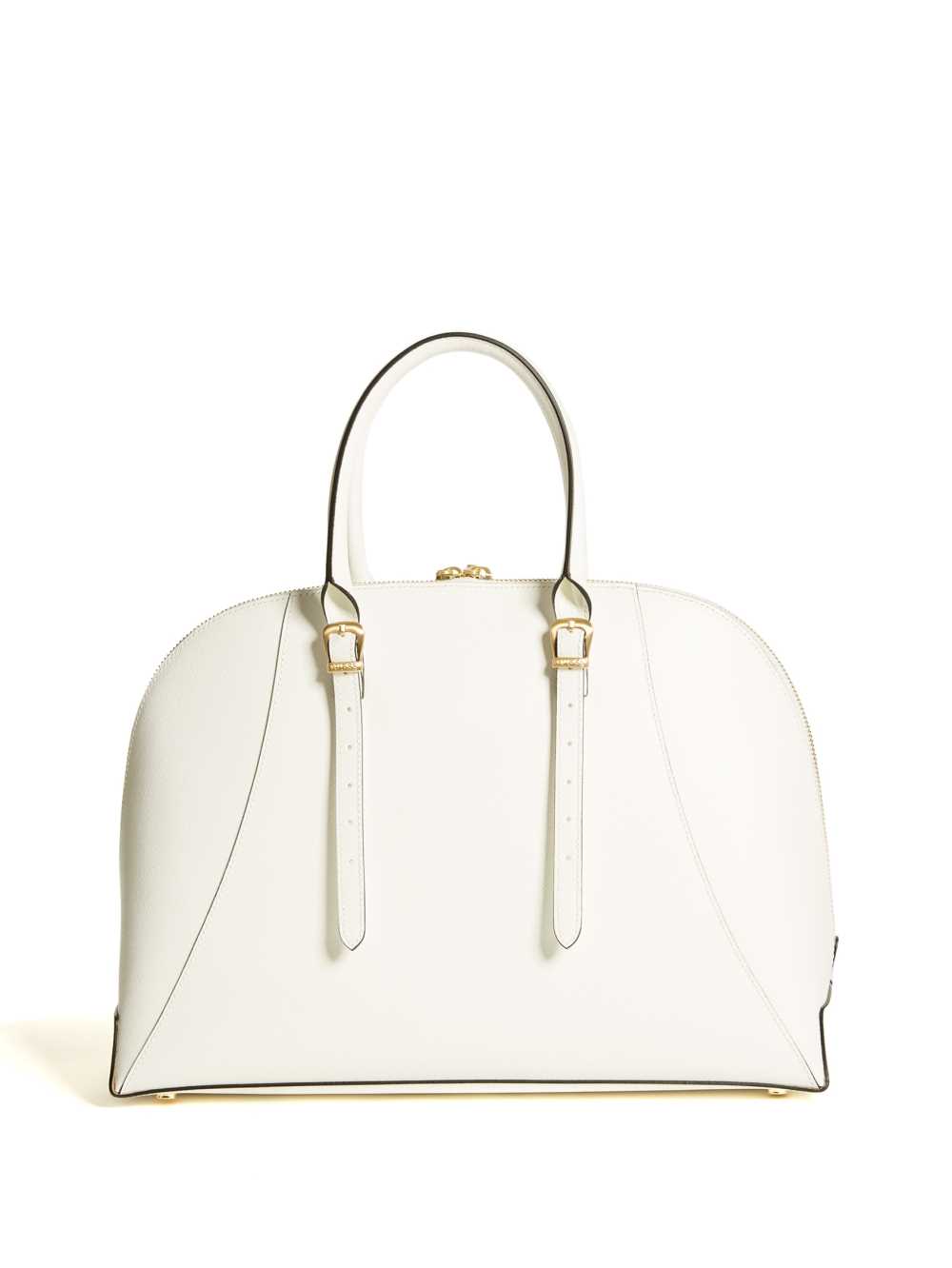 White Women's Guess Lady Luxe Dome Satchel Bags Australia Sale | 540PRSOMC