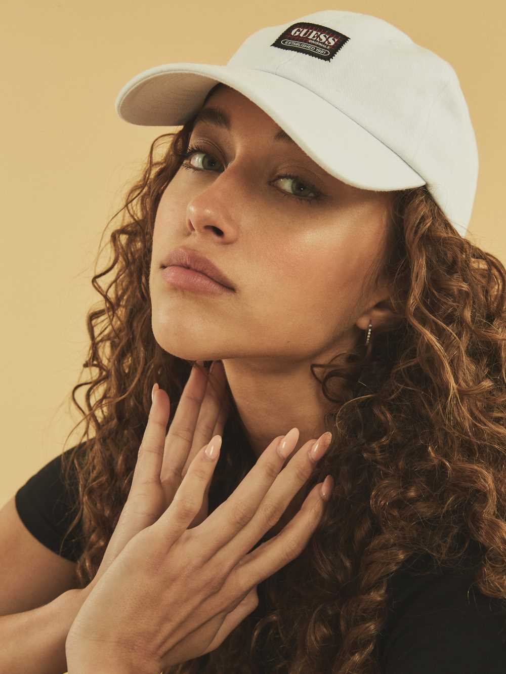 White Women's Guess Originals Dad Hats Australia Sale | 073FDAZIL