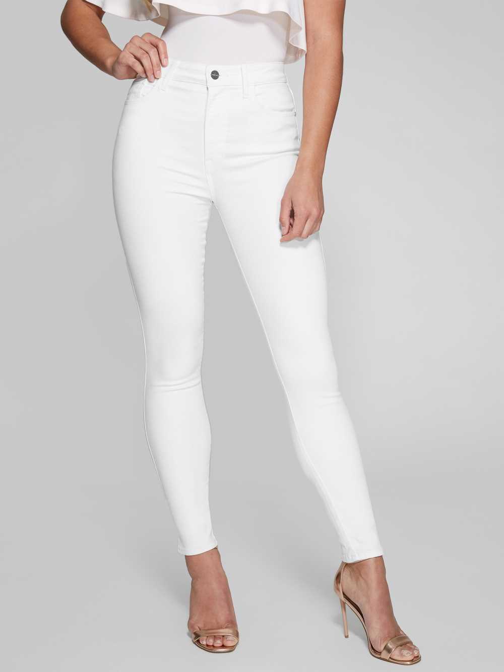 White Women\'s Guess Stiletto No. 97 Skinny Jeans Australia Sale | 492OTWVDG