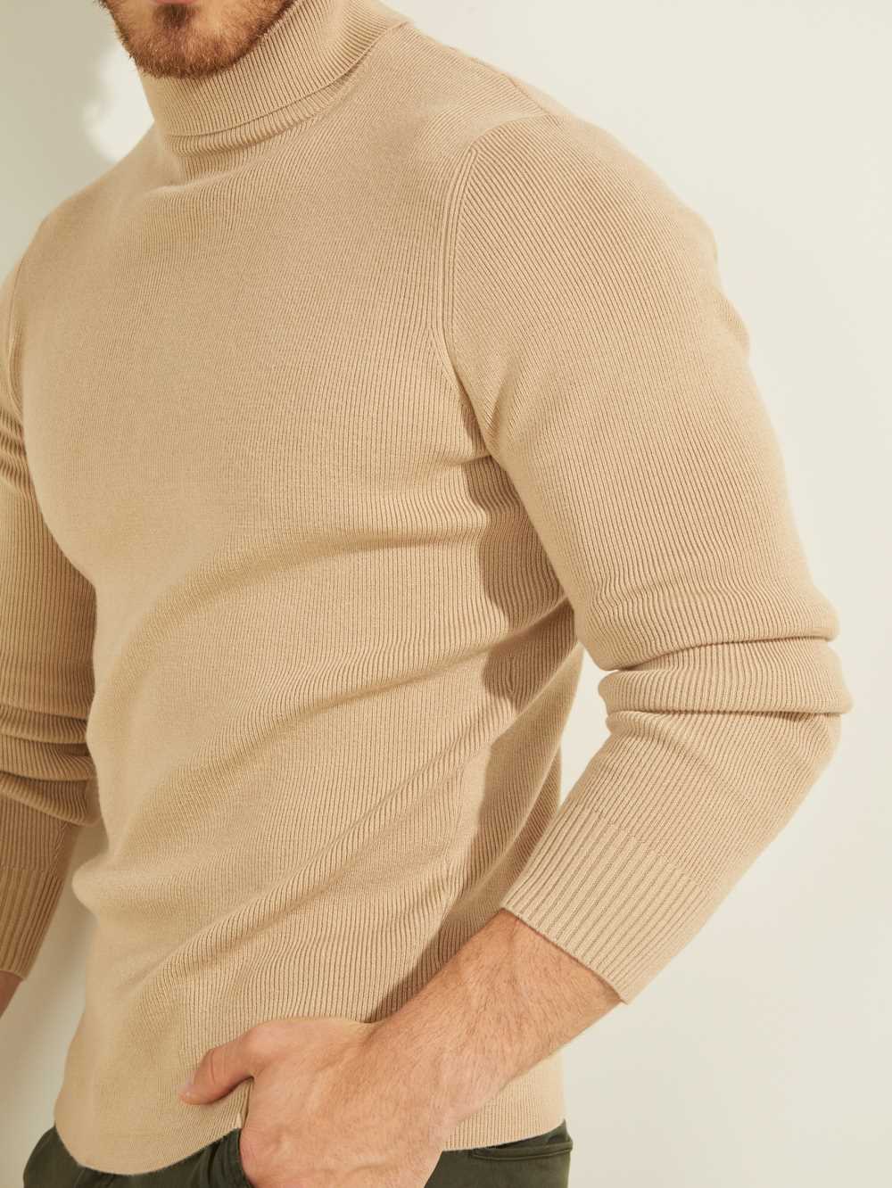 Yellow Men's Guess Liam Ribbed Sweaters Australia Sale | 614JRGZXH