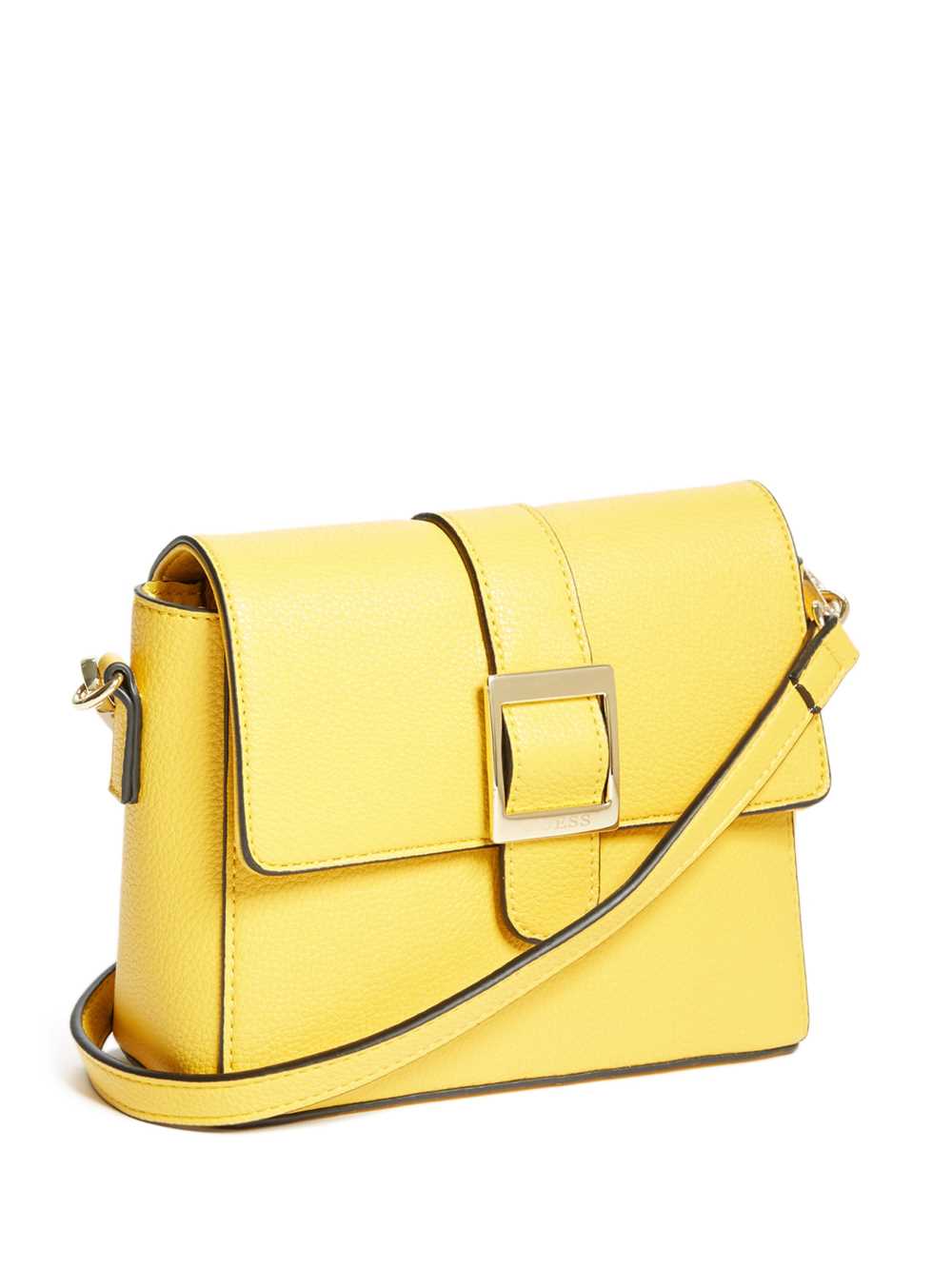 Yellow Women's Guess Cara Buckle Crossbody Bags Australia Sale | 802XSRTYK