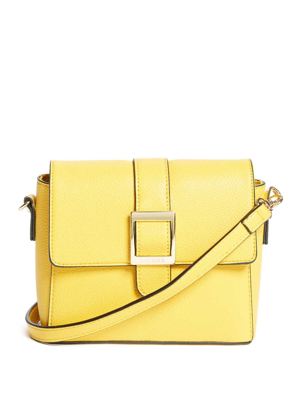 Yellow Women\'s Guess Cara Buckle Crossbody Bags Australia Sale | 802XSRTYK