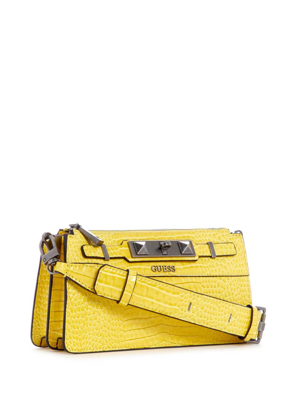 Yellow Women's Guess Raffie Mini Crossbody Bags Australia Sale | 742AEWNFM