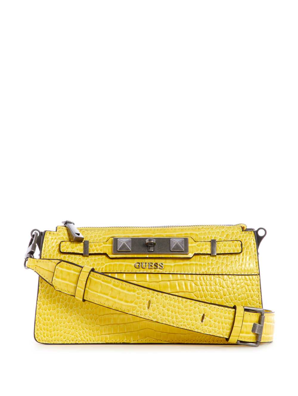 Yellow Women\'s Guess Raffie Mini Crossbody Bags Australia Sale | 742AEWNFM